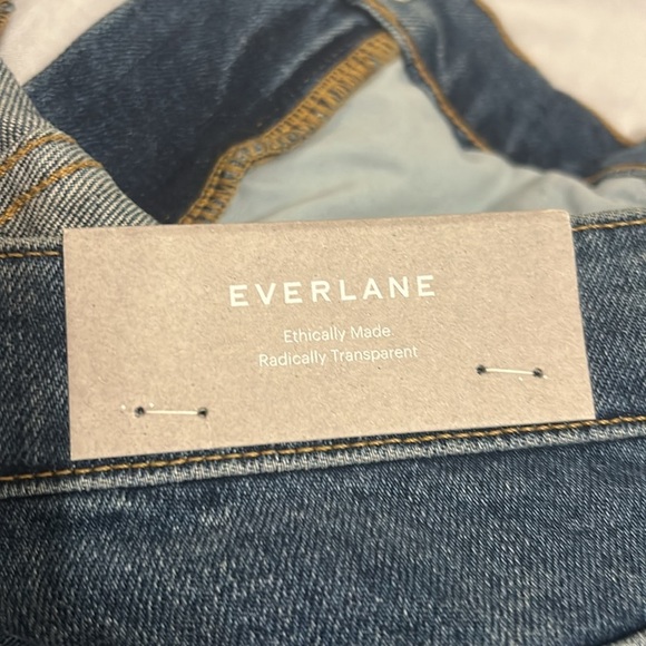 EVERLANE The Way High Slim Dark Wash Jeans Women Size 31 Short - Picture 8 of 15